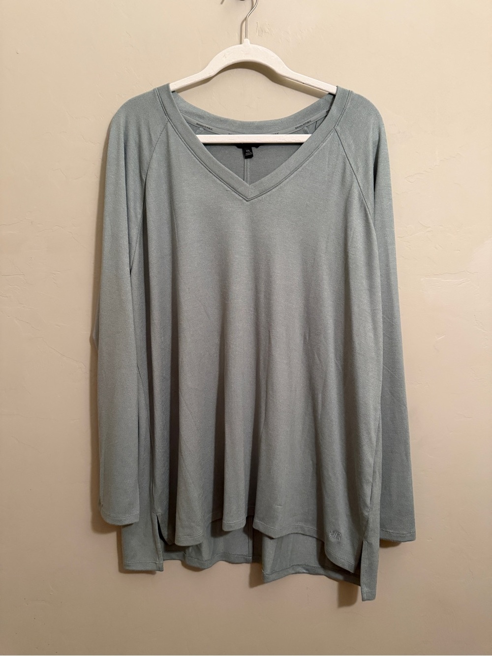 Banana Republic Soft Sage Green V-Neck Tunic Sweater Top XXL
